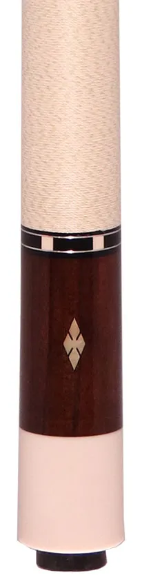 Balabushka Core Series Rosewood Forearm and Buttsleeve with Notched Diamond Inlays Pool Cue with Irish Linen Wrap