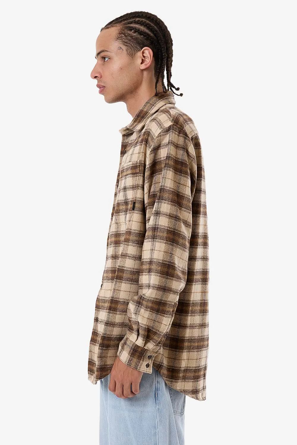 BARRIO LS FLANNEL SHIRT Wren