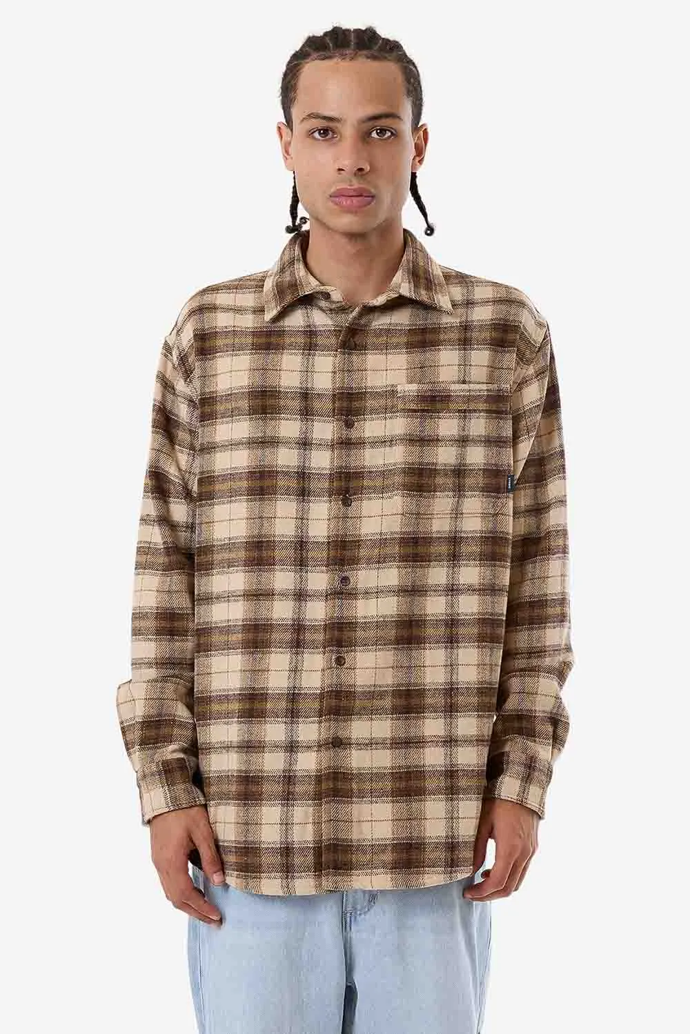 BARRIO LS FLANNEL SHIRT Wren