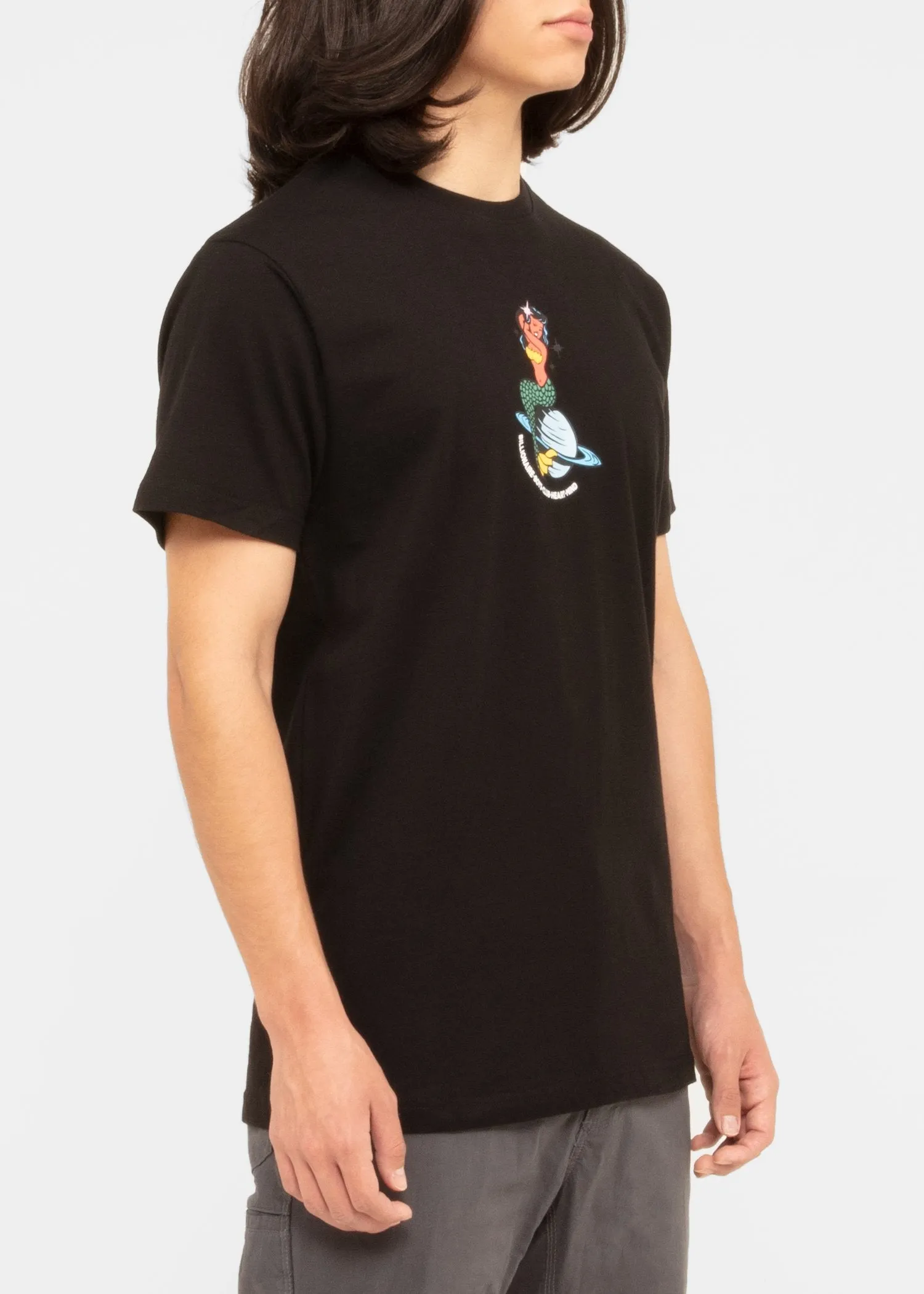 BILLIONAIRE BOYS CLUB:  MERMAID SS TEE [BLACK]