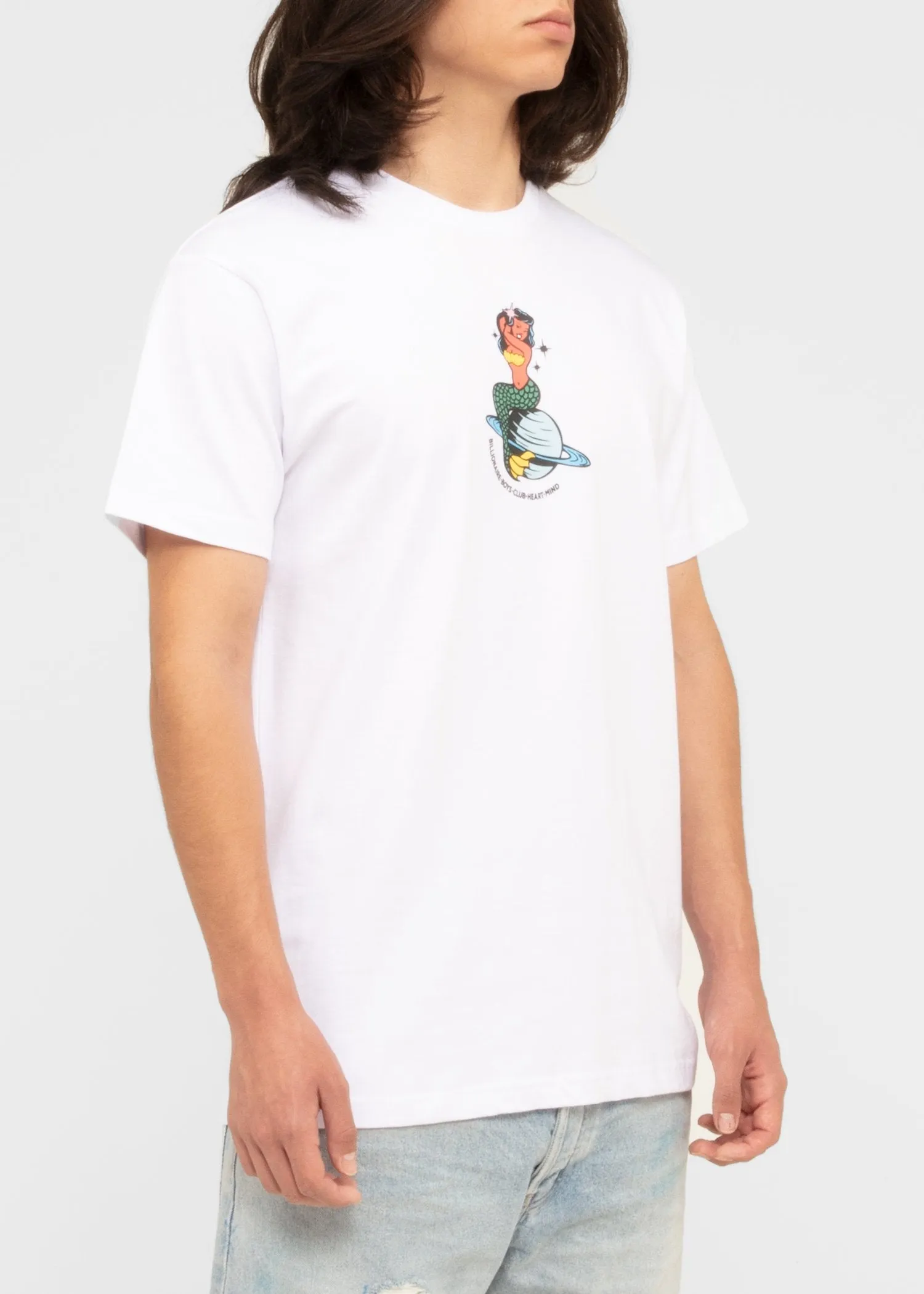 BILLIONAIRE BOYS CLUB: MERMAID SS TEE [WHITE]