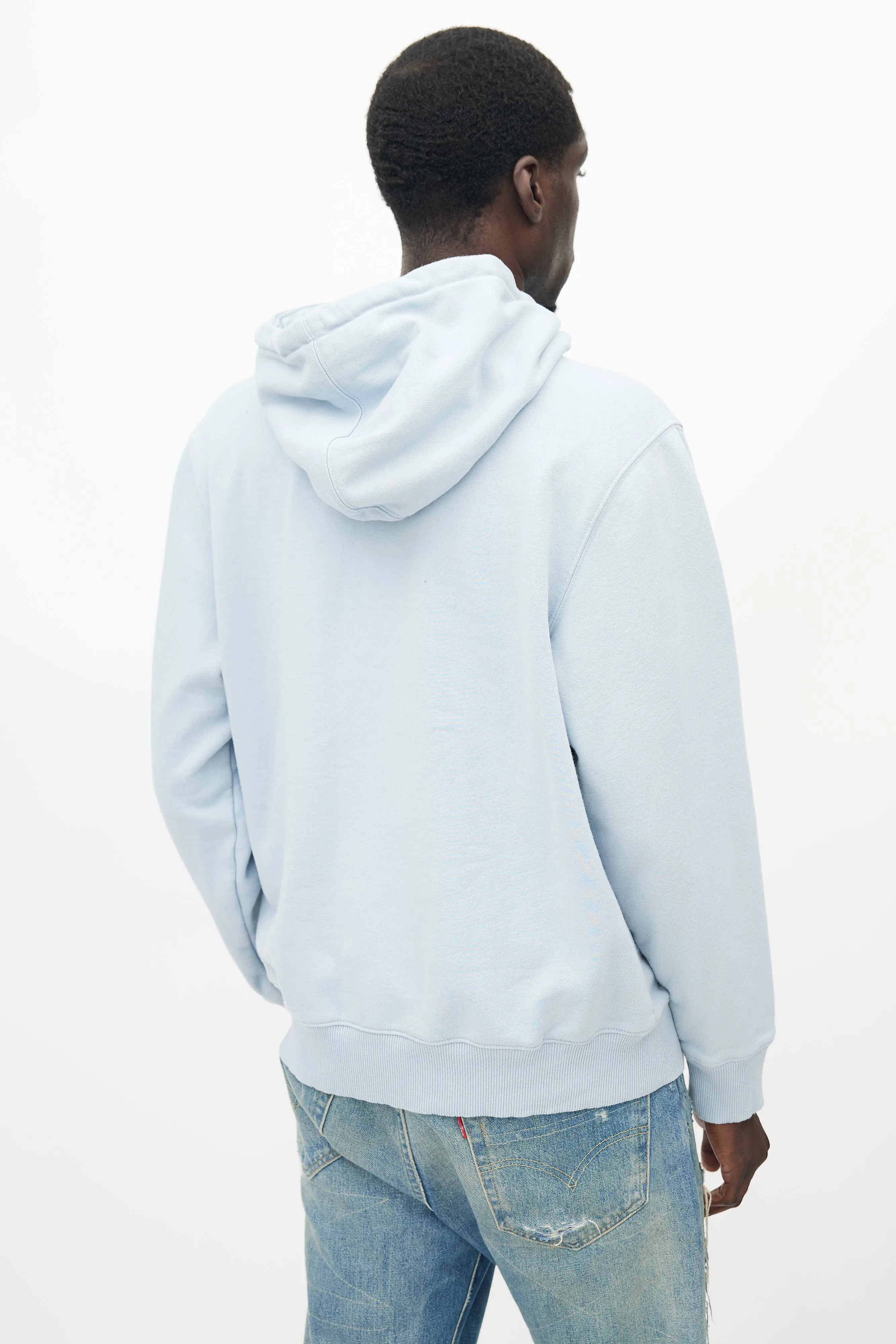 Blue Seratonin Embroidered Hoodie