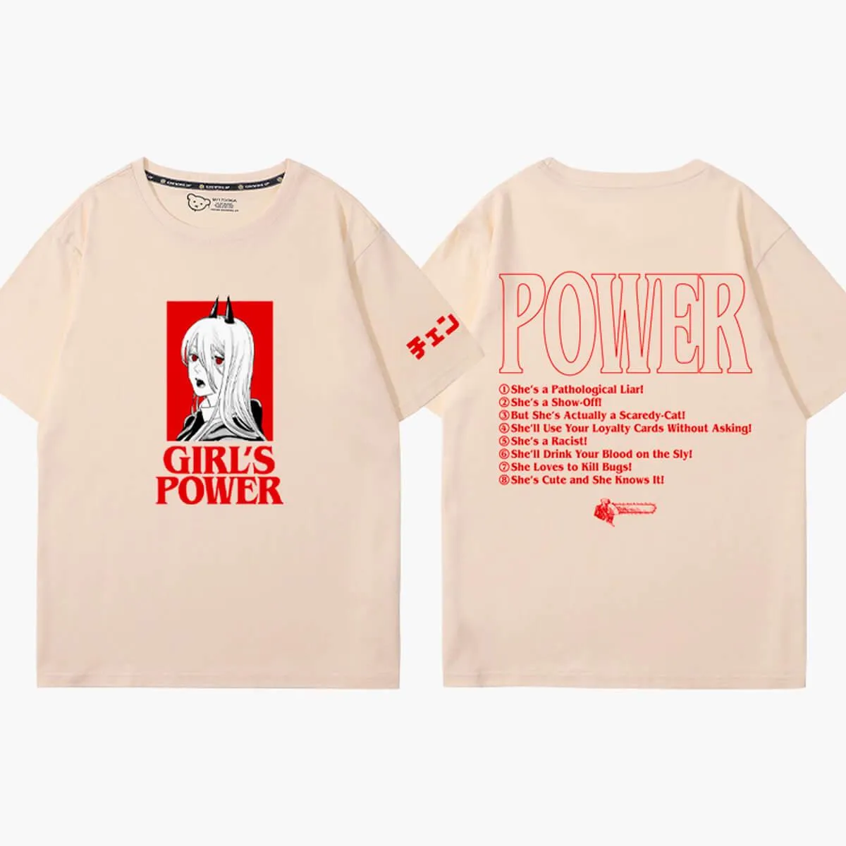 Chainsaw Man Girls Power Animecore T-Shirt