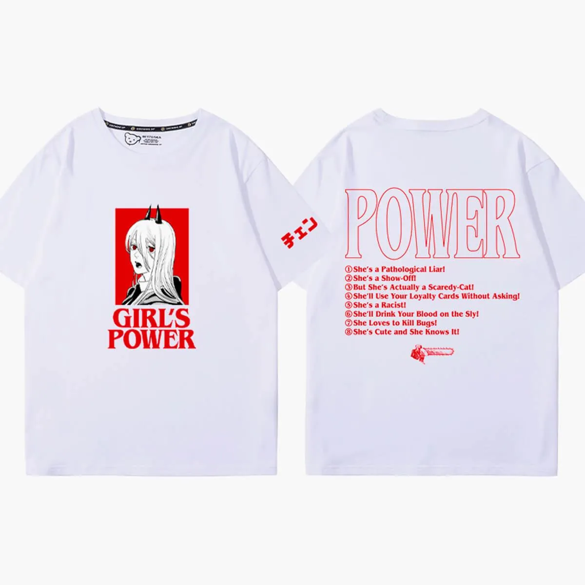 Chainsaw Man Girls Power Animecore T-Shirt