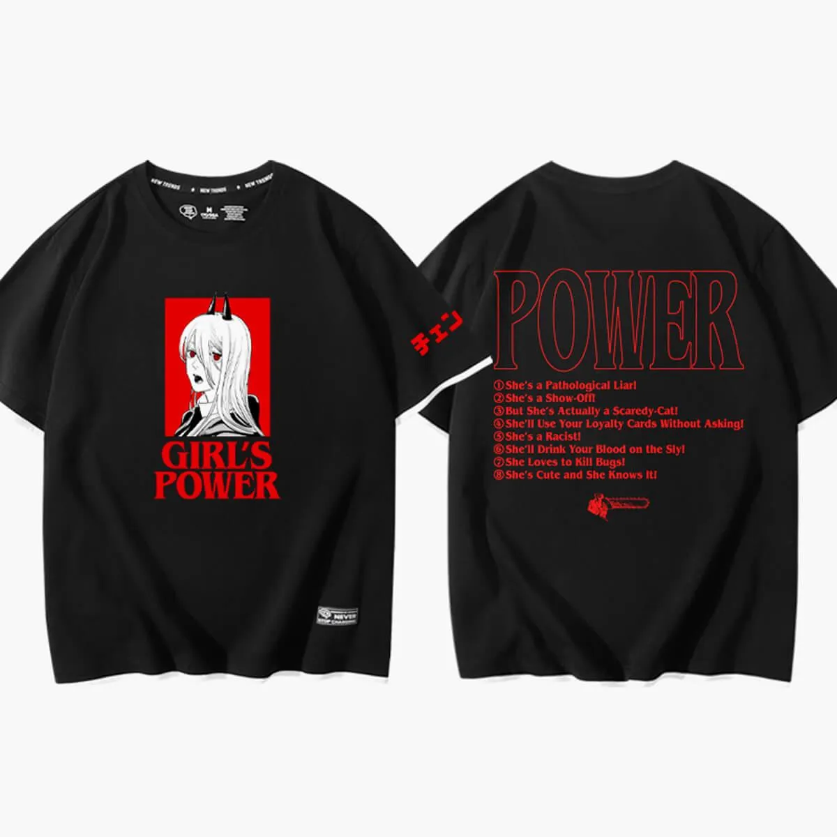 Chainsaw Man Girls Power Animecore T-Shirt