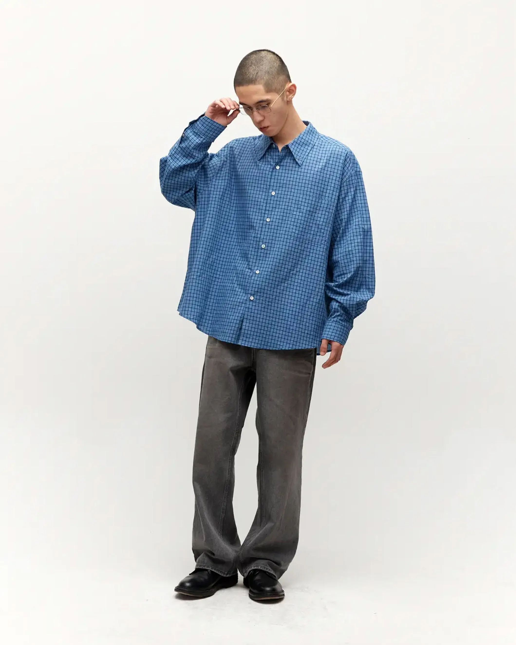Check Oversized Shirt