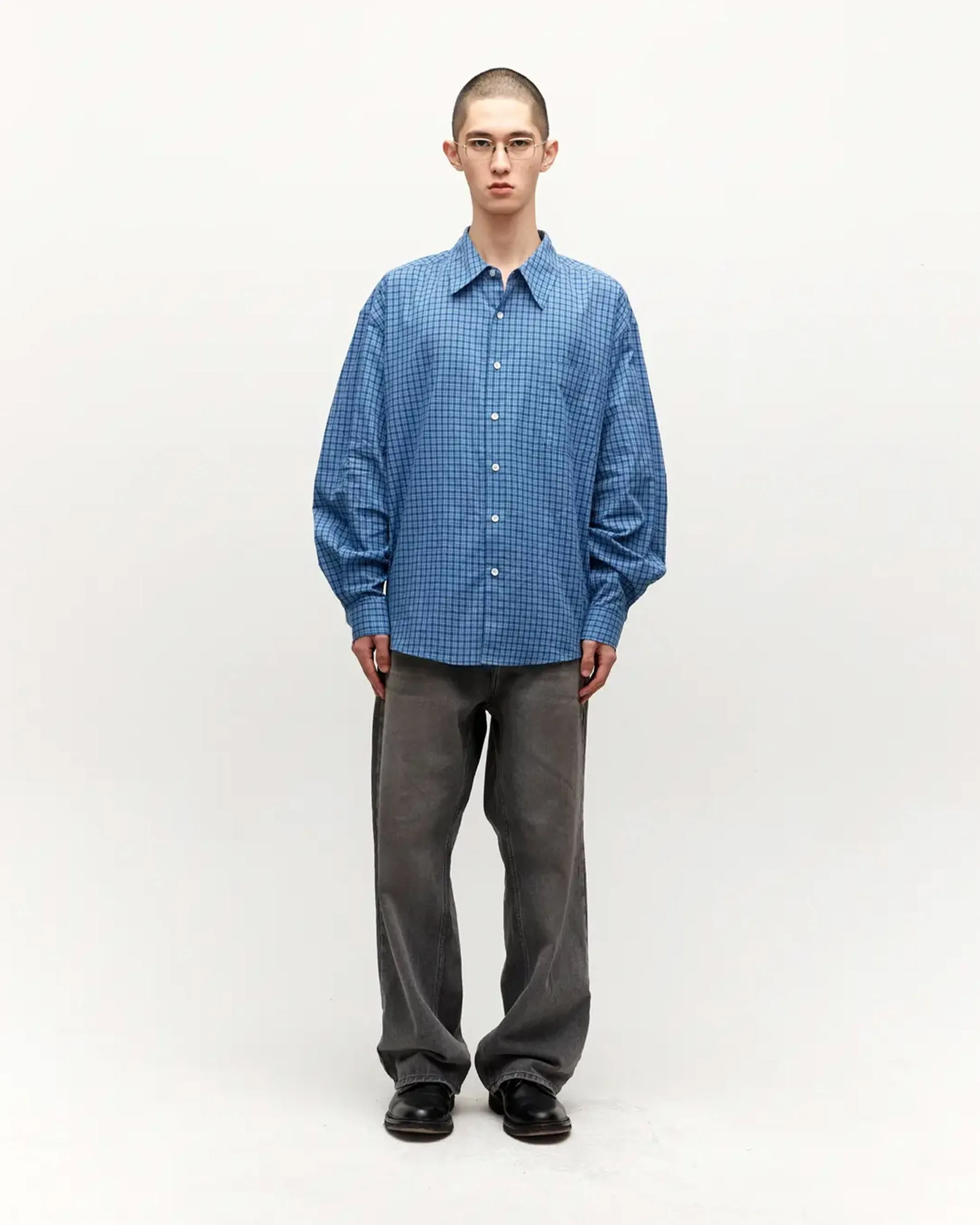 Check Oversized Shirt