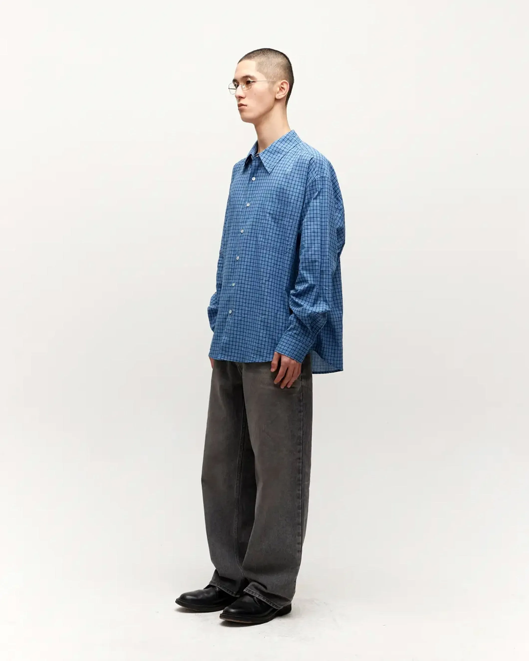 Check Oversized Shirt