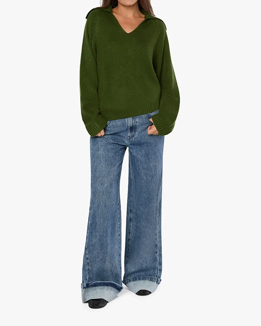 Collar V Neck Sweater