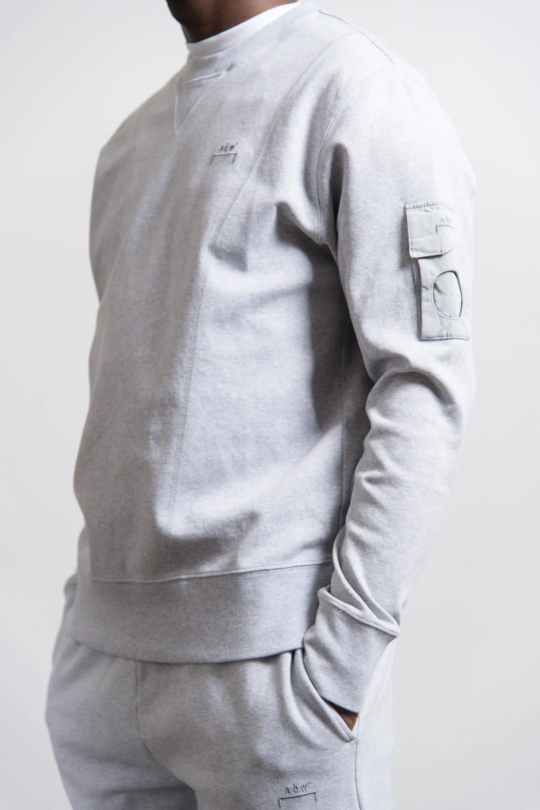 Essential Crewneck Sweater Grey Melange