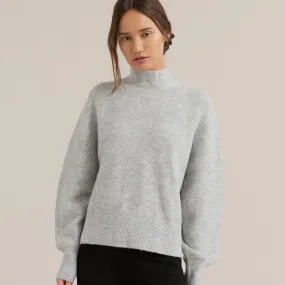 Isla Oversized Mock-Neck Sweater