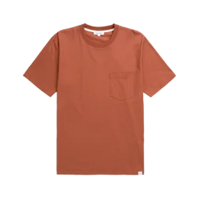 Norse Projects Johannes Pocket T-Shirt - Red Ochre