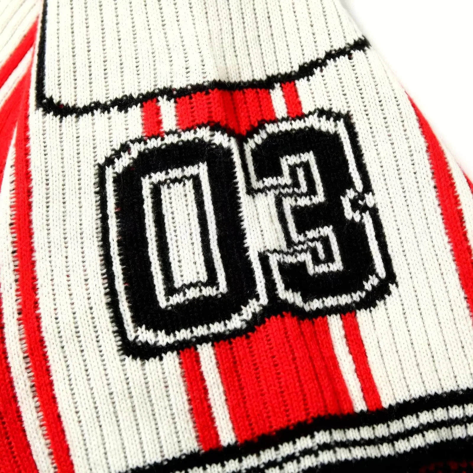 Oversized Striped Knit Baseball Jersey