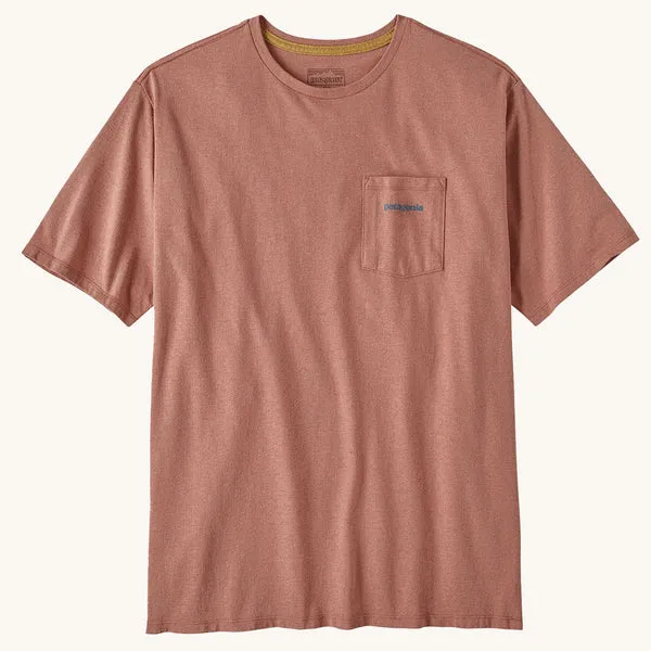 Patagonia Boardshort Logo Pocket T-Shirt - Sienna Clay