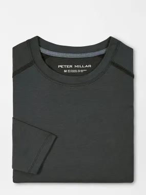 Peter Millar Aurora Performance Long-Sleeve T-Shirt in Black