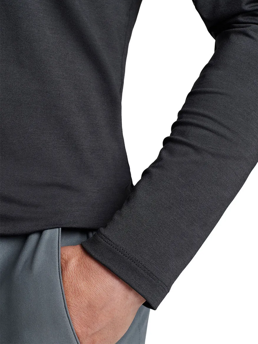 Peter Millar Aurora Performance Long-Sleeve T-Shirt in Black