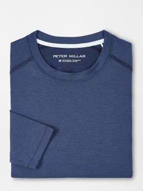 Peter Millar Aurora Performance Long-Sleeve T-Shirt in Navy