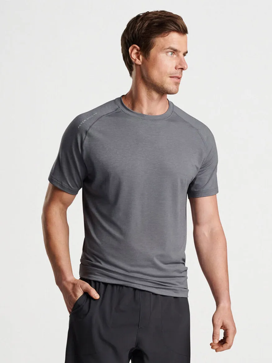 Peter Millar Aurora Performance T-Shirt in Iron