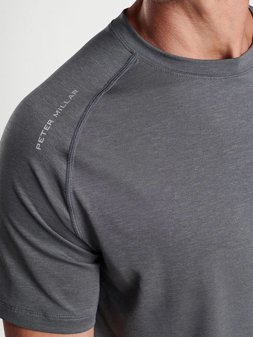 Peter Millar Aurora Performance T-Shirt in Iron