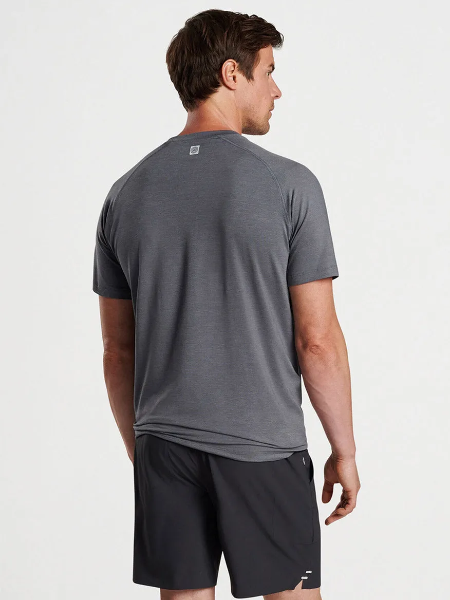 Peter Millar Aurora Performance T-Shirt in Iron
