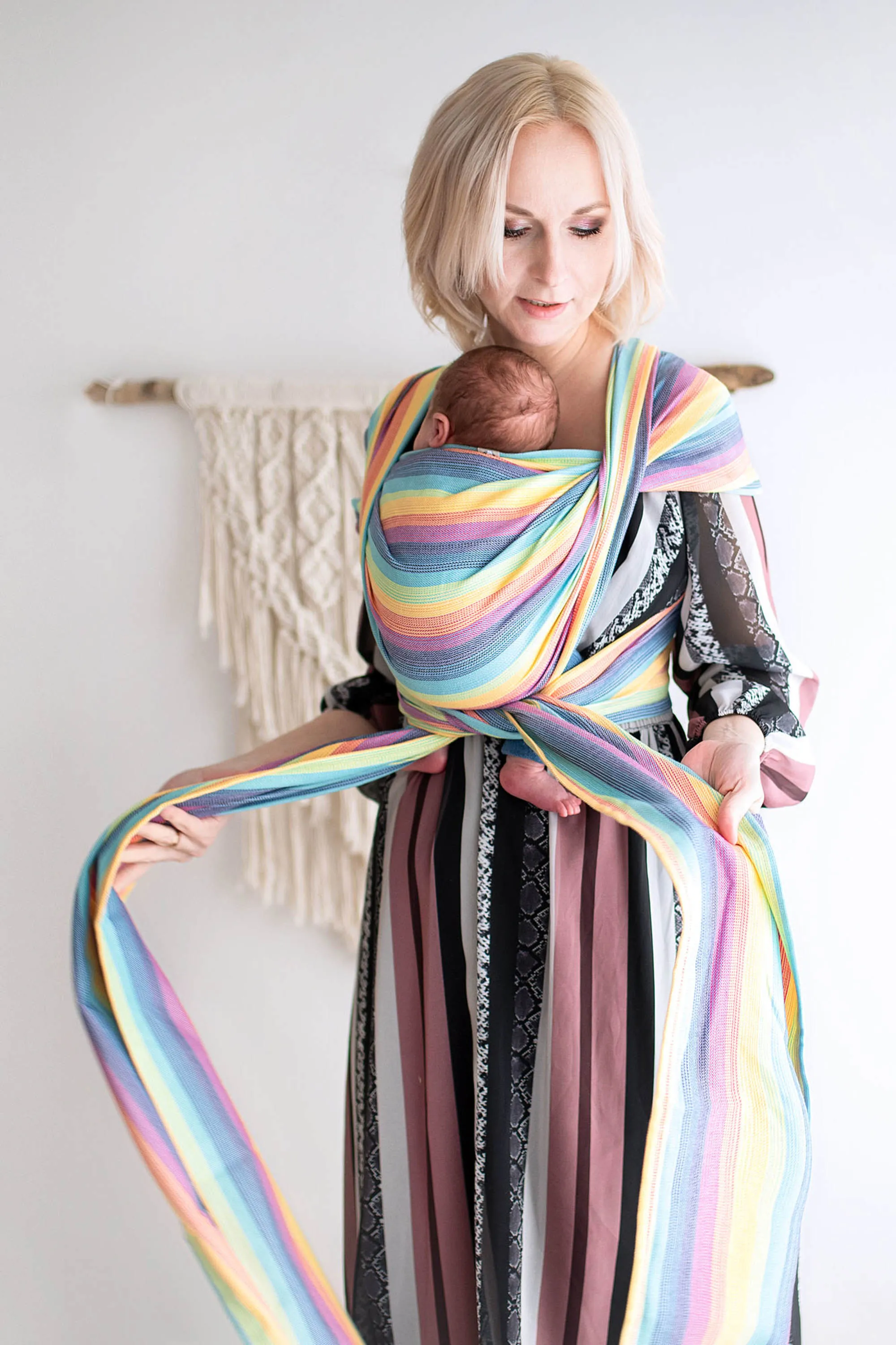 Preemie Long Woven Wrap, Luna