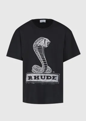 RHUDE: COBRA TEE [BLACK]