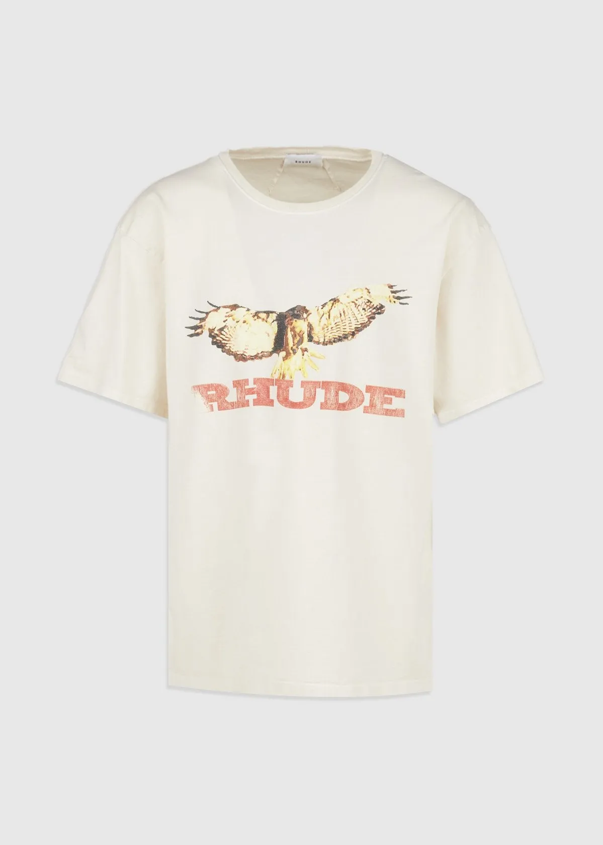 RHUDE: VINTAGE EAGLE SS TEE [CREAM]