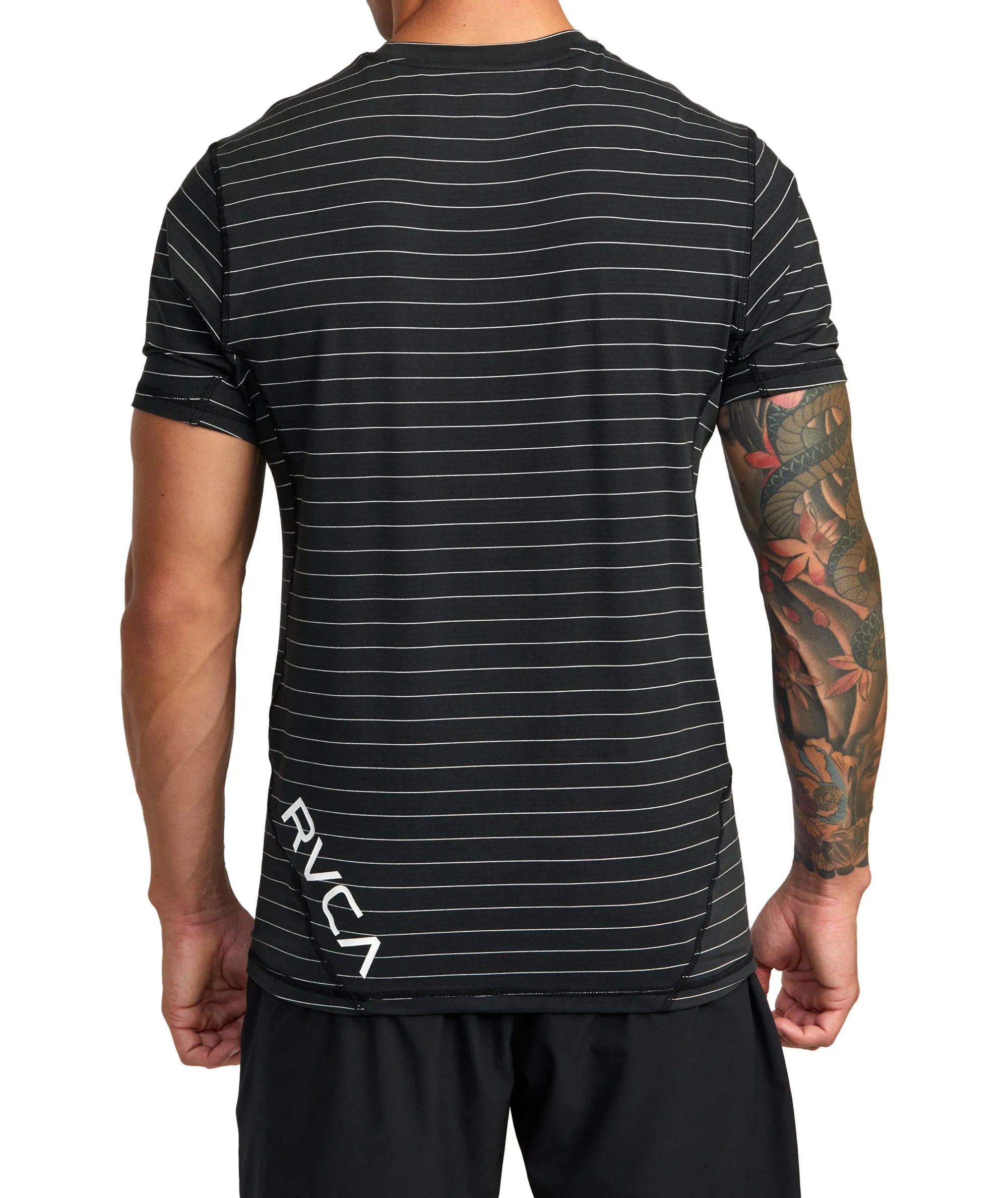 RVCA Sport Vent Stripe Technical Short Sleeve Top