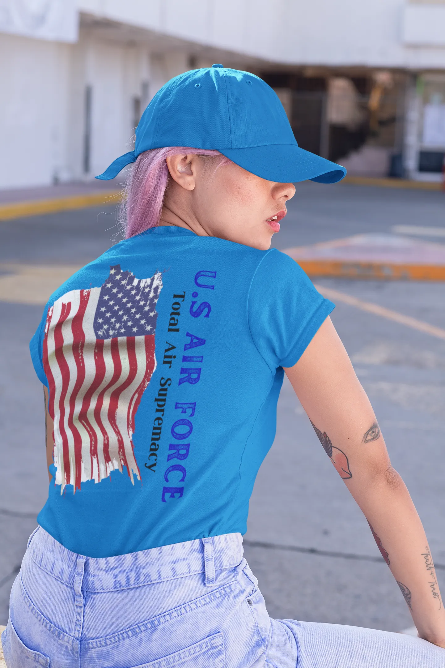 T-Shirt Classic Jersey Short Sleeves ( U.S Air Force ) Military Style