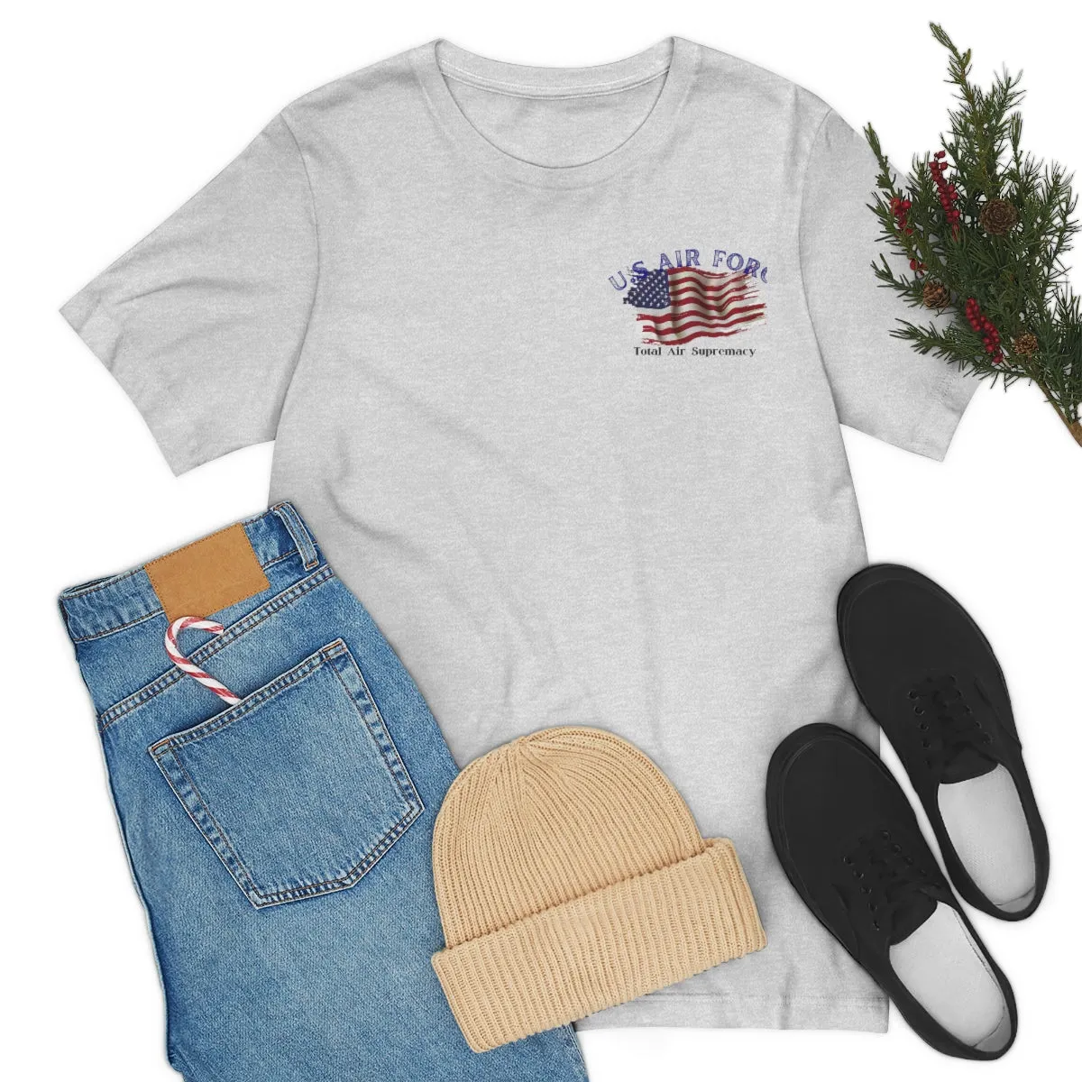 T-Shirt Classic Jersey Short Sleeves ( U.S Air Force ) Military Style