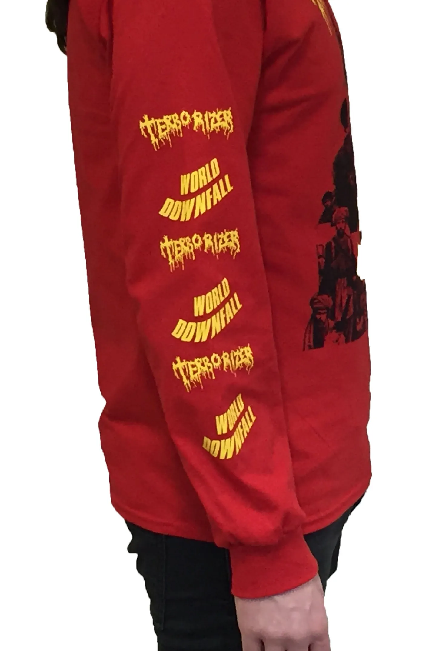 Terrorizer "World Downfall" Red Long Sleeve Shirt