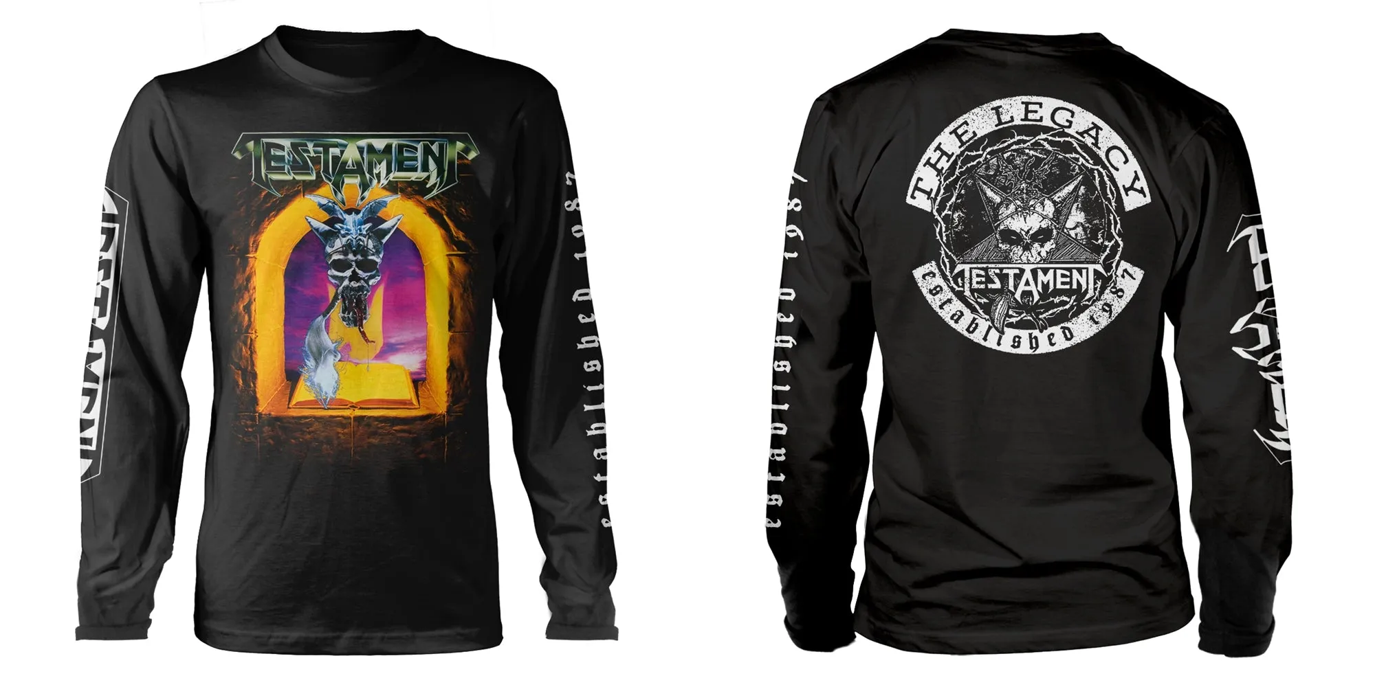 Testament "The Legacy" Black Long Sleeve T shirt